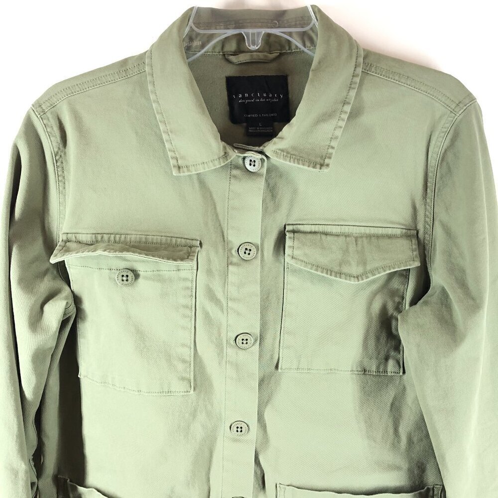 Sanctuary Army Green Jacket Size Large - Picture 3 of 6